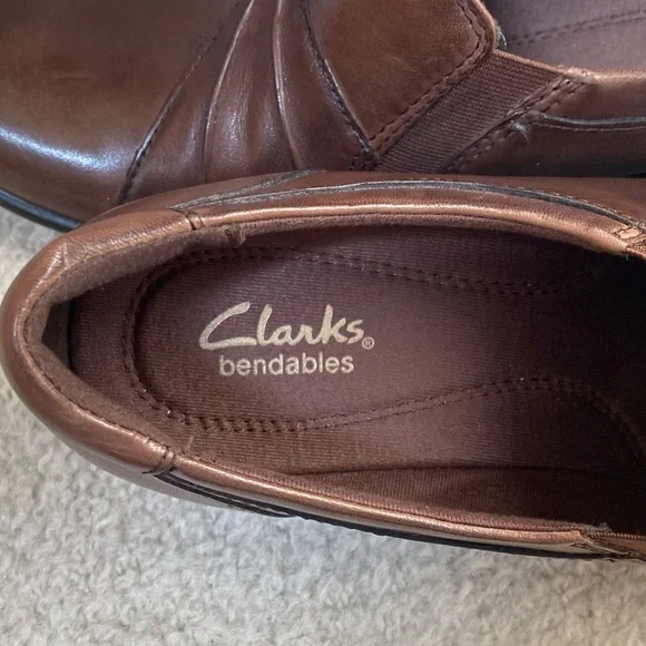CLARKS BENDABLES SHOES WOMENS/BROWN/ SIZE 8 1/2 M/ STYLE # 38479/ USED. - Picture 8 of 8